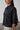 Women's Black Linen Shirt - 100% Linen, Elbow-Length Sleeves