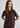 Silk Cotton Knit T-Shirt in Chocolate