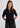 Woman in black cashmere shirt